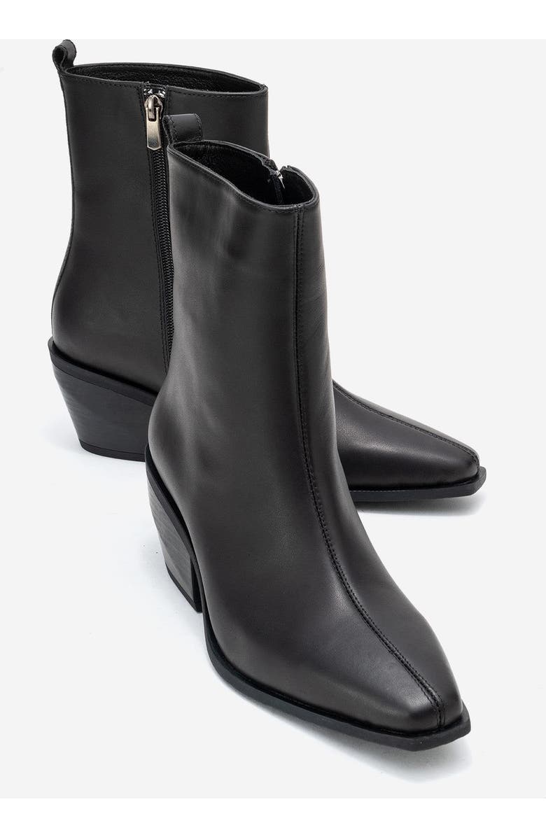 Forever & Always Shoes Lexia Leather Western Boot, Alternate, color,