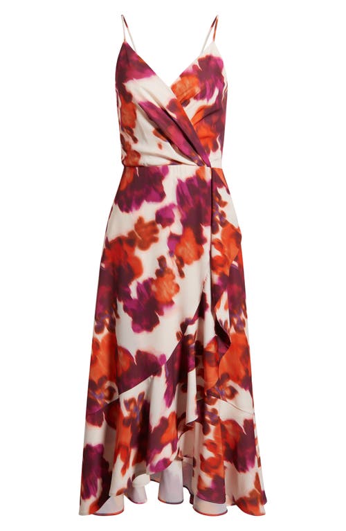 Chelsea28 Faux Wrap Midi Dress In Multi