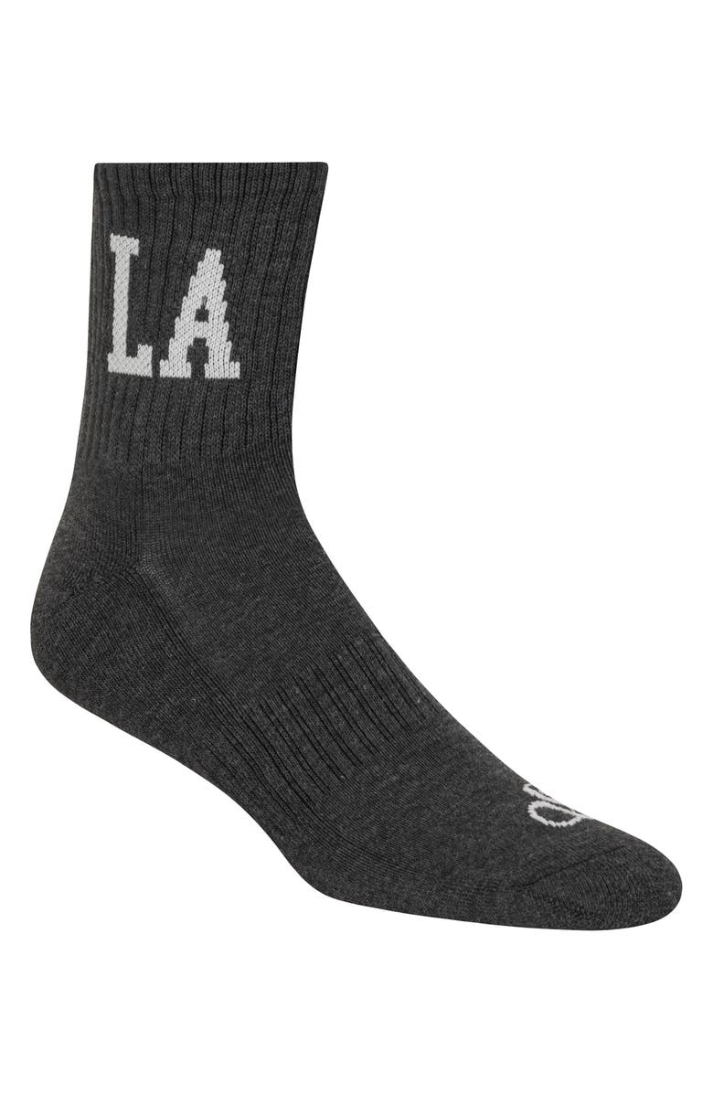 Scotch & Soda 6-Pack Assorted Terry Quarter Crew Socks, Alternate, color, Black