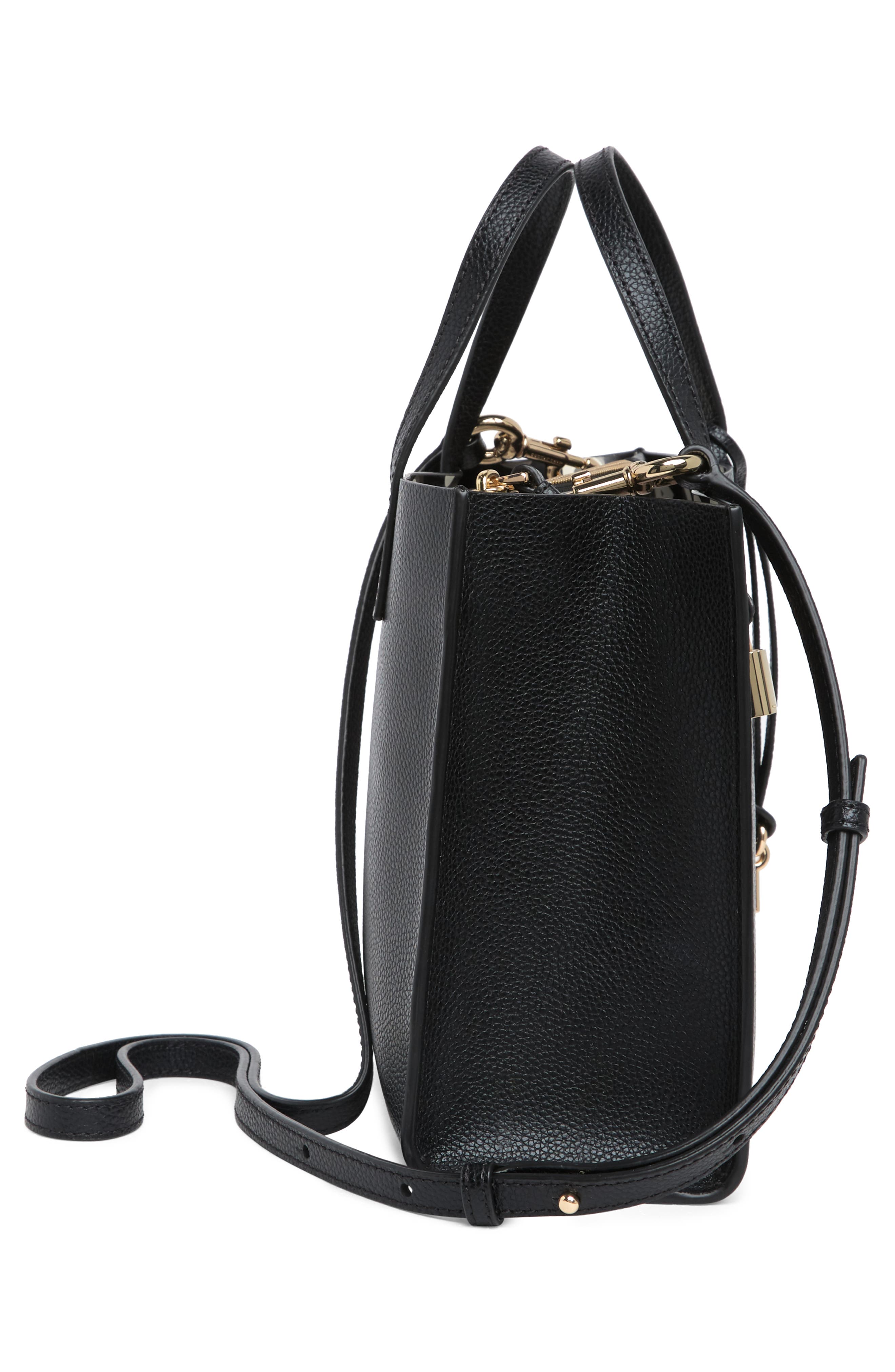 Marc Jacobs Mini Grind Coated Leather Tote, Alternate, color, 
