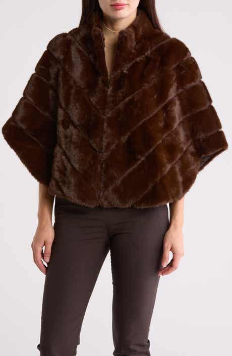 La Fiorentina Faux Fur Capelet
