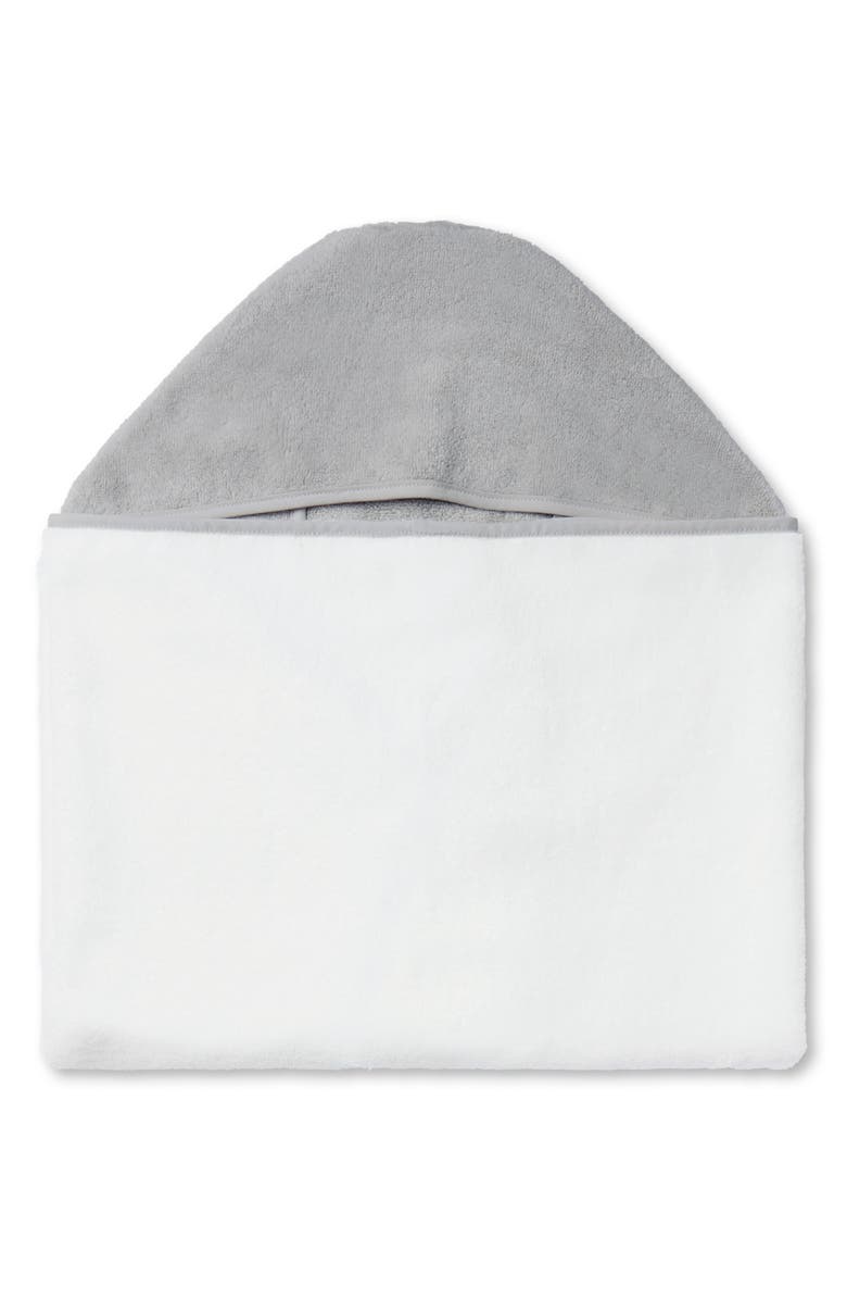 MORI Hooded Towel, Alternate, color, White/ Grey