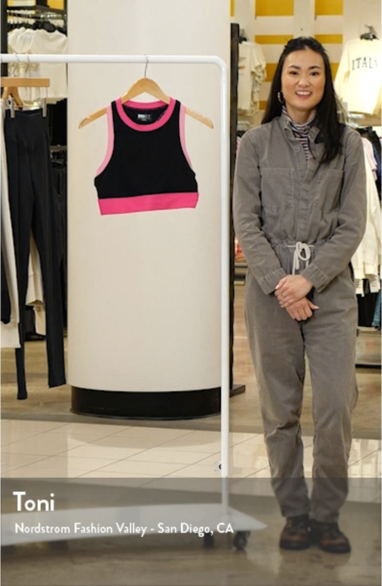 Gwen Rib Colorblock Sports Bra, sales video thumbnail