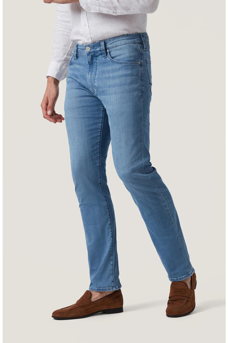 Courage Straight Leg Jeans, Alternate, color, MID BLUE KONA