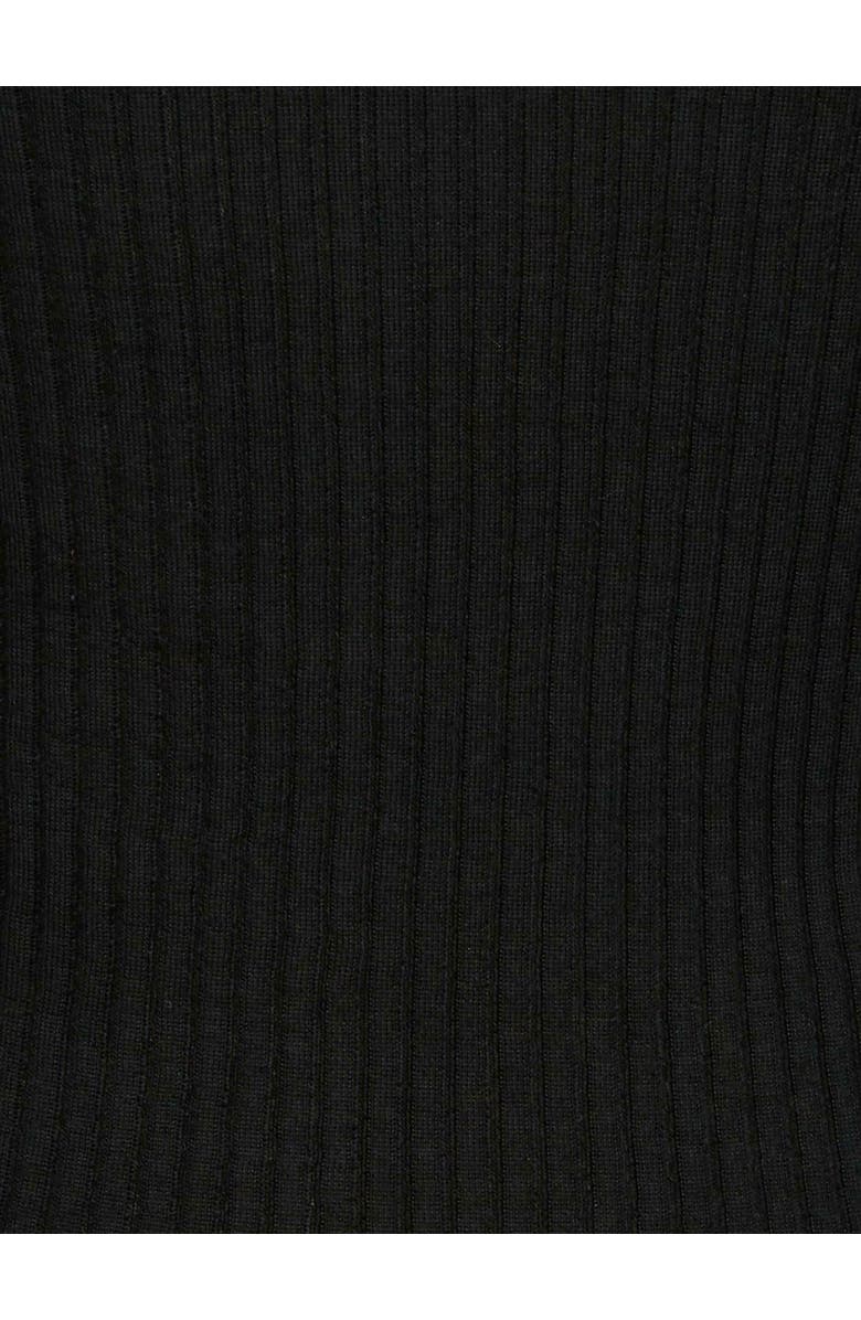 La DoubleJ High Kick Top With Feathers Black, Alternate, color, Black