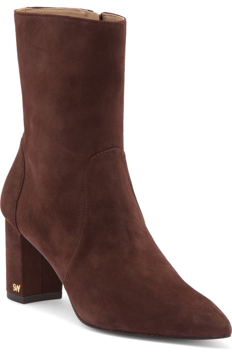 Stuart Weitzman Renegade Block Heel Bootie, Main, color, Walnut