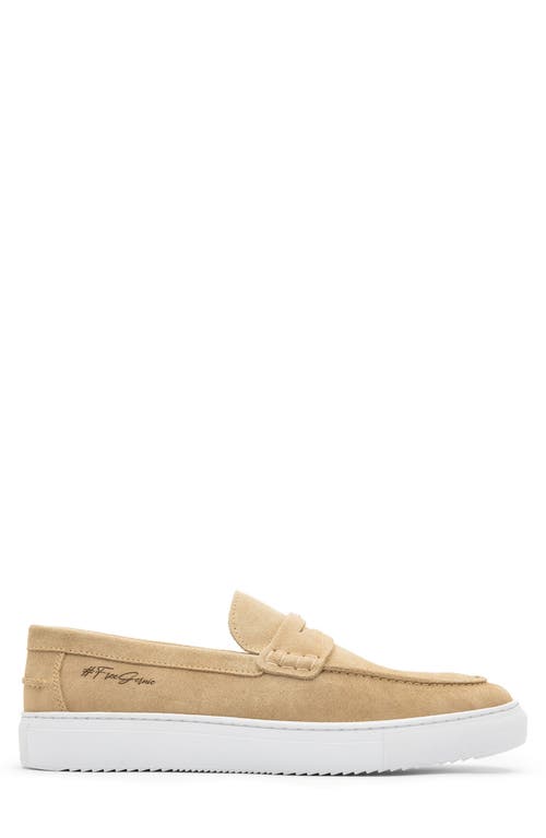Gernie 22s Penny Loafer Sneaker In Camel Suede