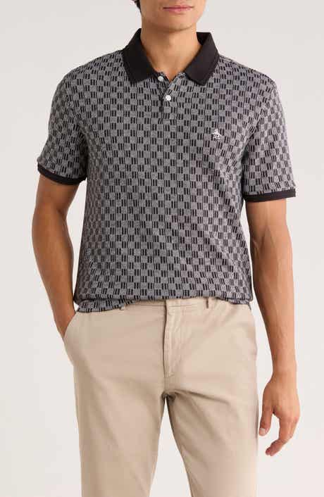Original Penguin Check Jacquard Knit Polo
