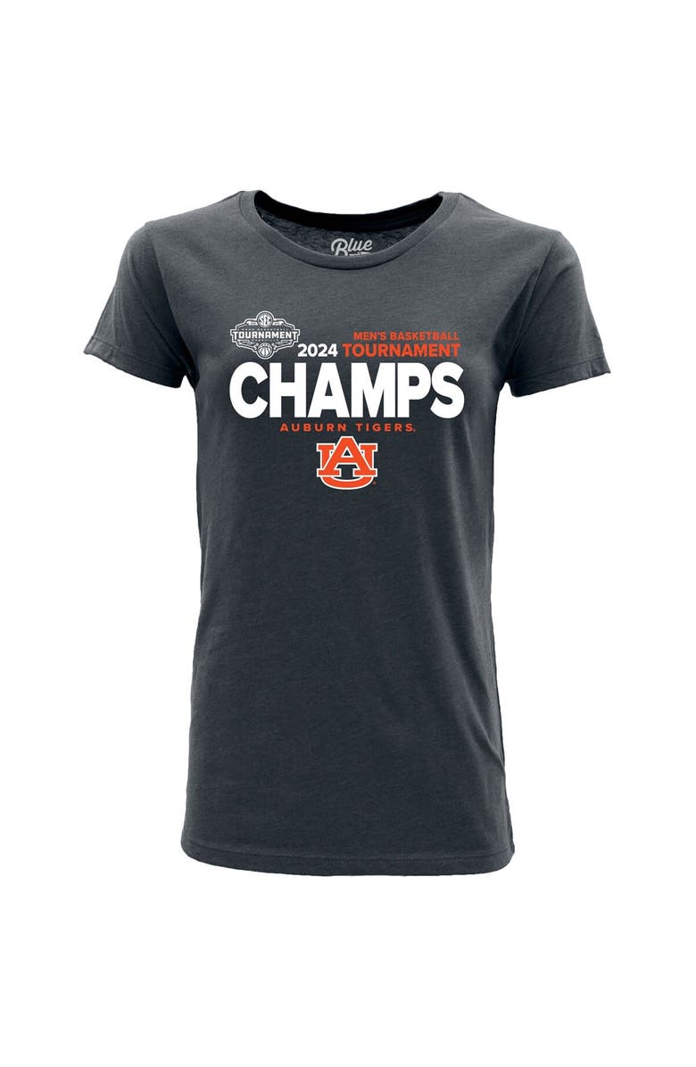 BLUE 84 Women's Blue 84  Navy Auburn Tigers 2024 SEC Men's Basketball Conference Tournament Conference Locker Room T-Shirt, Alternate, color, 