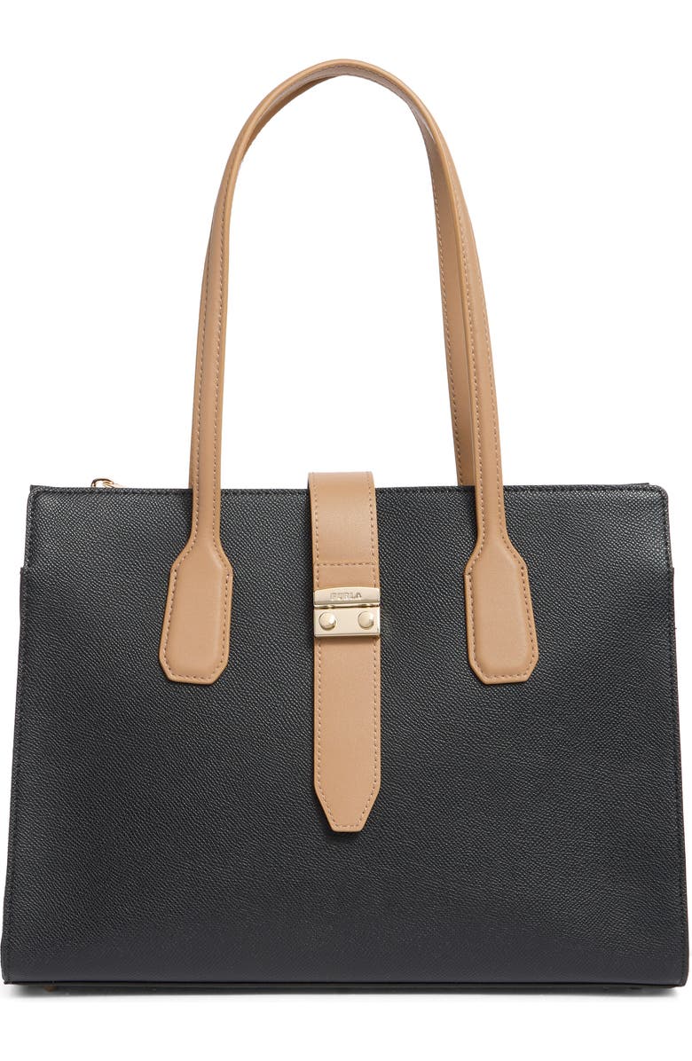 Furla Metropolis Leather Tote Bag, Main, color,