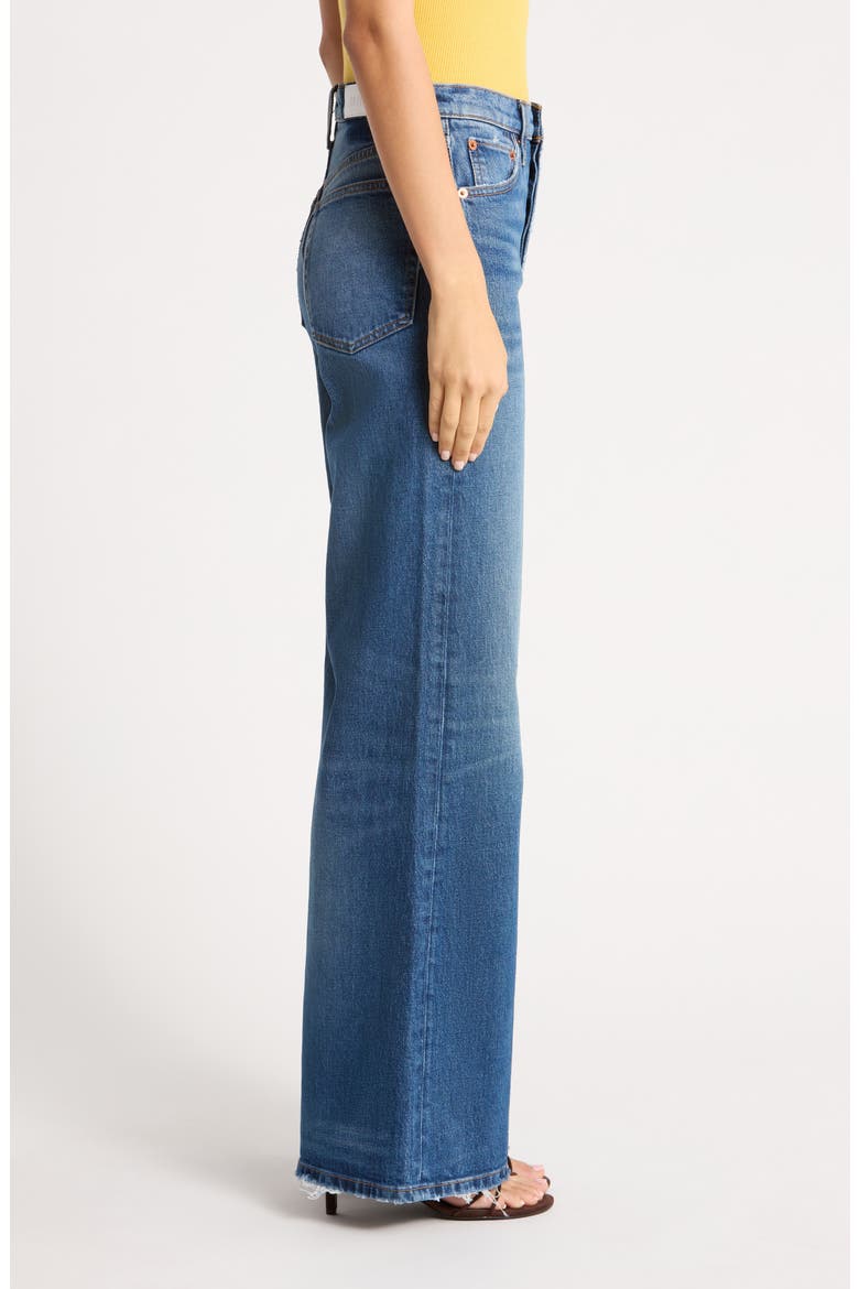 High Waist Wide Leg Jeans, Alternate, color, NIGHT BIRD BLUE