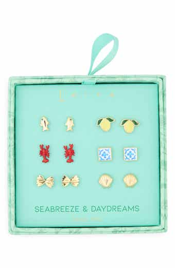Leith Seabreeze & Daydreams Set of 6 Sealife Stud Earrings