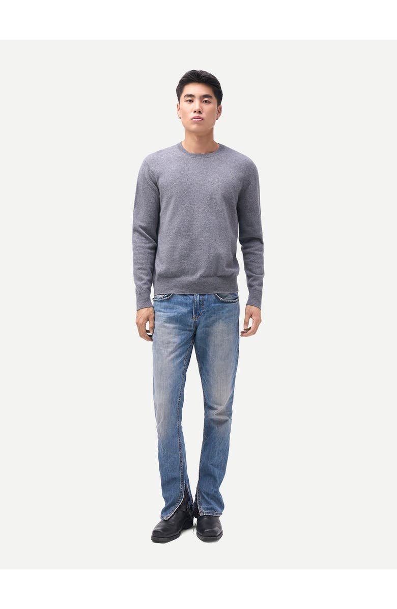 Gobi Cashmere Timeless Crewneck Cashmere Sweater, Alternate, color, Dim Gray