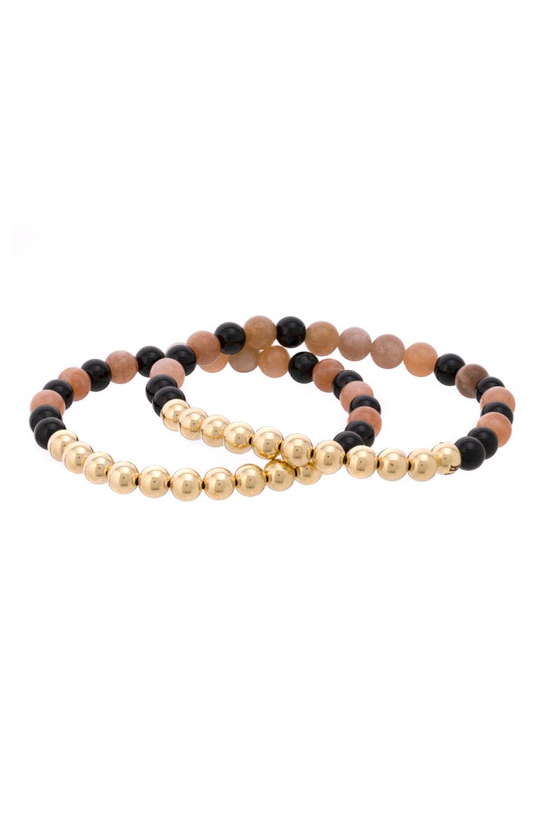 N2 Attract Love Set of 2 Healer's Bracelets, Alternate, color, YELLOW GOLD
