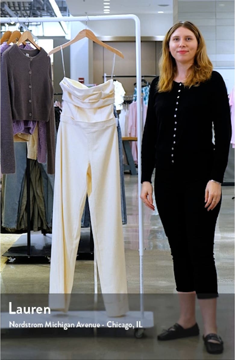 Strapless Wide Leg Jumpsuit, sales video thumbnail