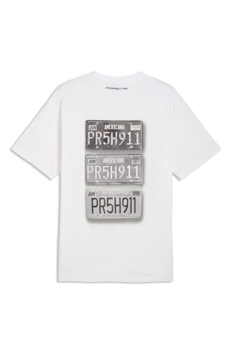 PUMA Porsche Race Americana Cotton Graphic T-Shirt, Alternate, color, Puma White