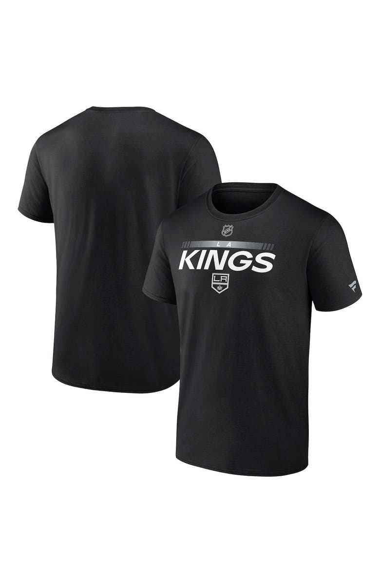 FANATICS Men's Fanatics Branded Black Los Angeles Kings Authentic Pro Team Core Collection Prime T-Shirt, Main, color, 