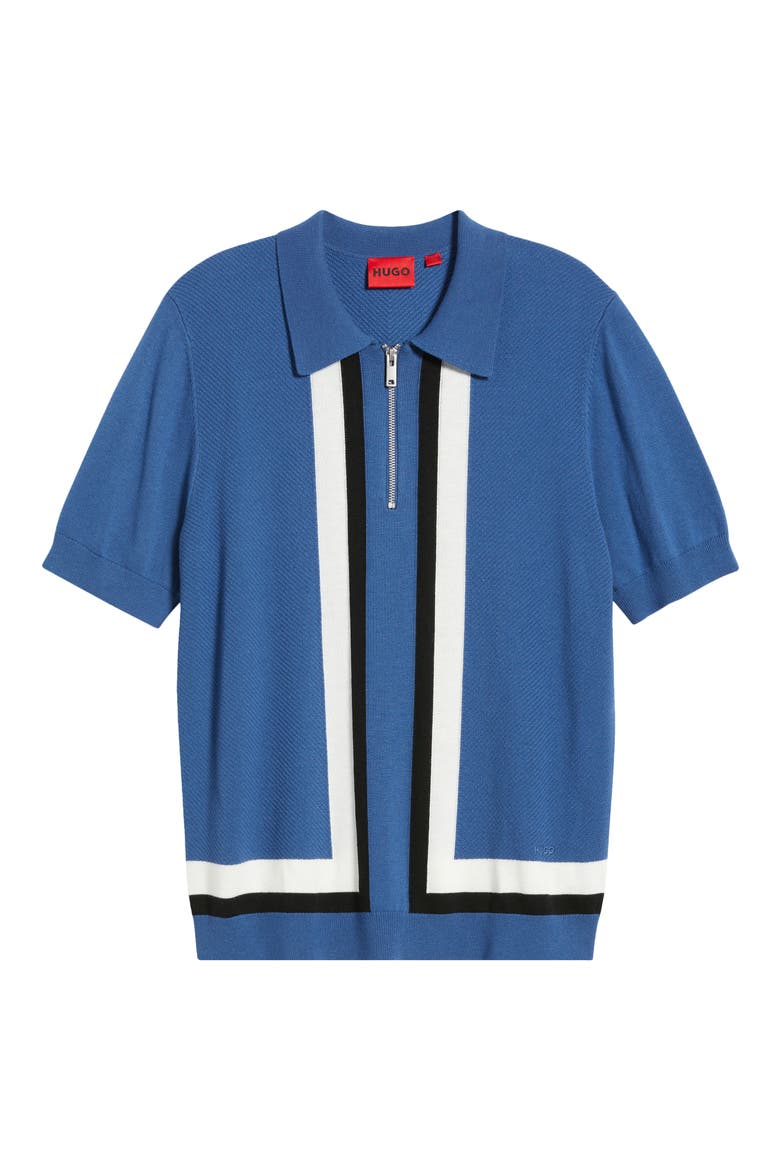 Sholpone Half Zip Polo, Alternate, color, MEDIUM BLUE