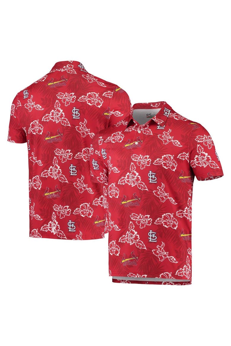 Men's Reyn Spooner Red St. Louis Cardinals Performance Polo, Main, color, Red