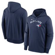 Nike Men's Nike Navy Toronto Blue Jays Primary Wordmark Therma Hoodie
