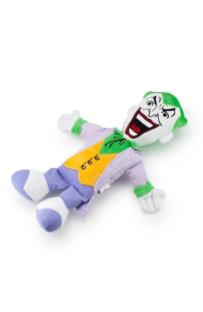 Toynk DC Comics The Joker 13 Inch Plush Squeaker Dog Chew Toy, Alternate, color, Multi-Color