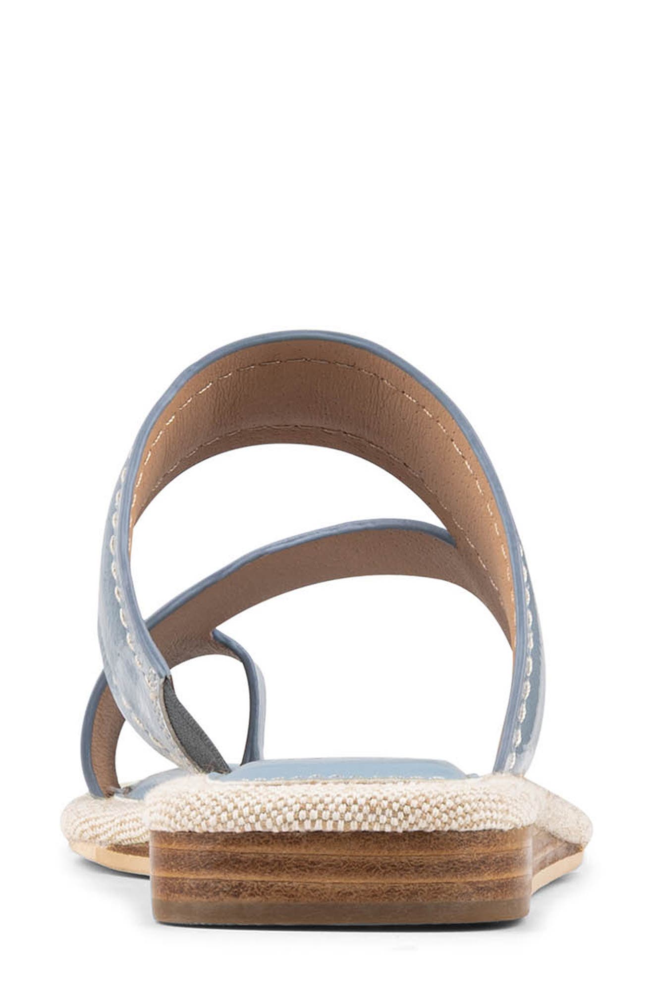Wedge Toe Loop Sandal, Alternate, color, CLOUD GRAY