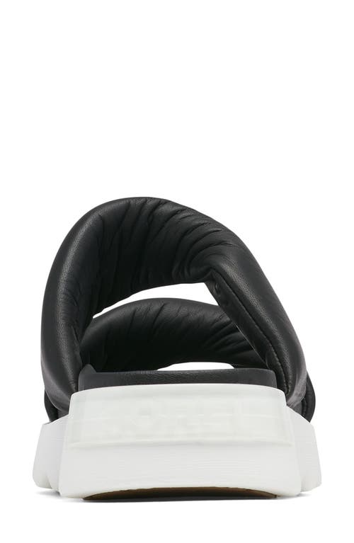 Sorel Viibe Slingback Sandal In Black/sea Salt