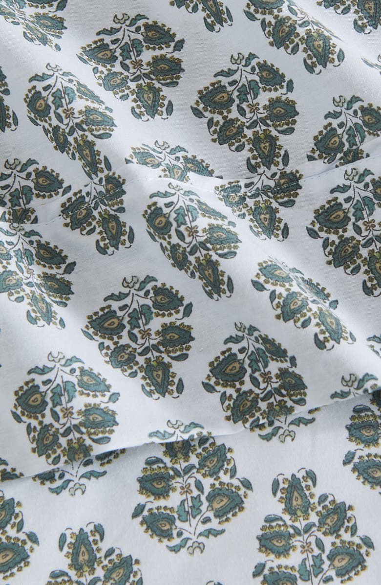 Woven & Weft Daniella Sheet Set, Alternate, color, Turquoise Floral