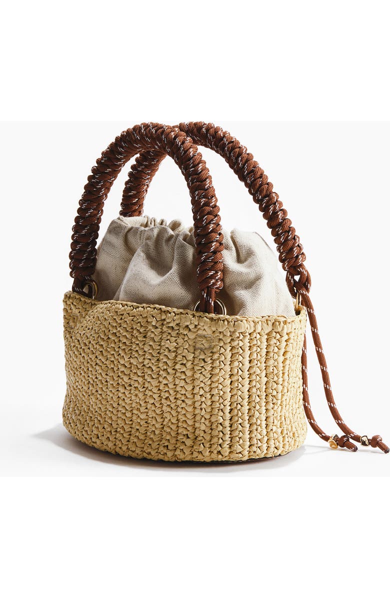 H&M Straw Tote Bag, Alternate, color, Beige