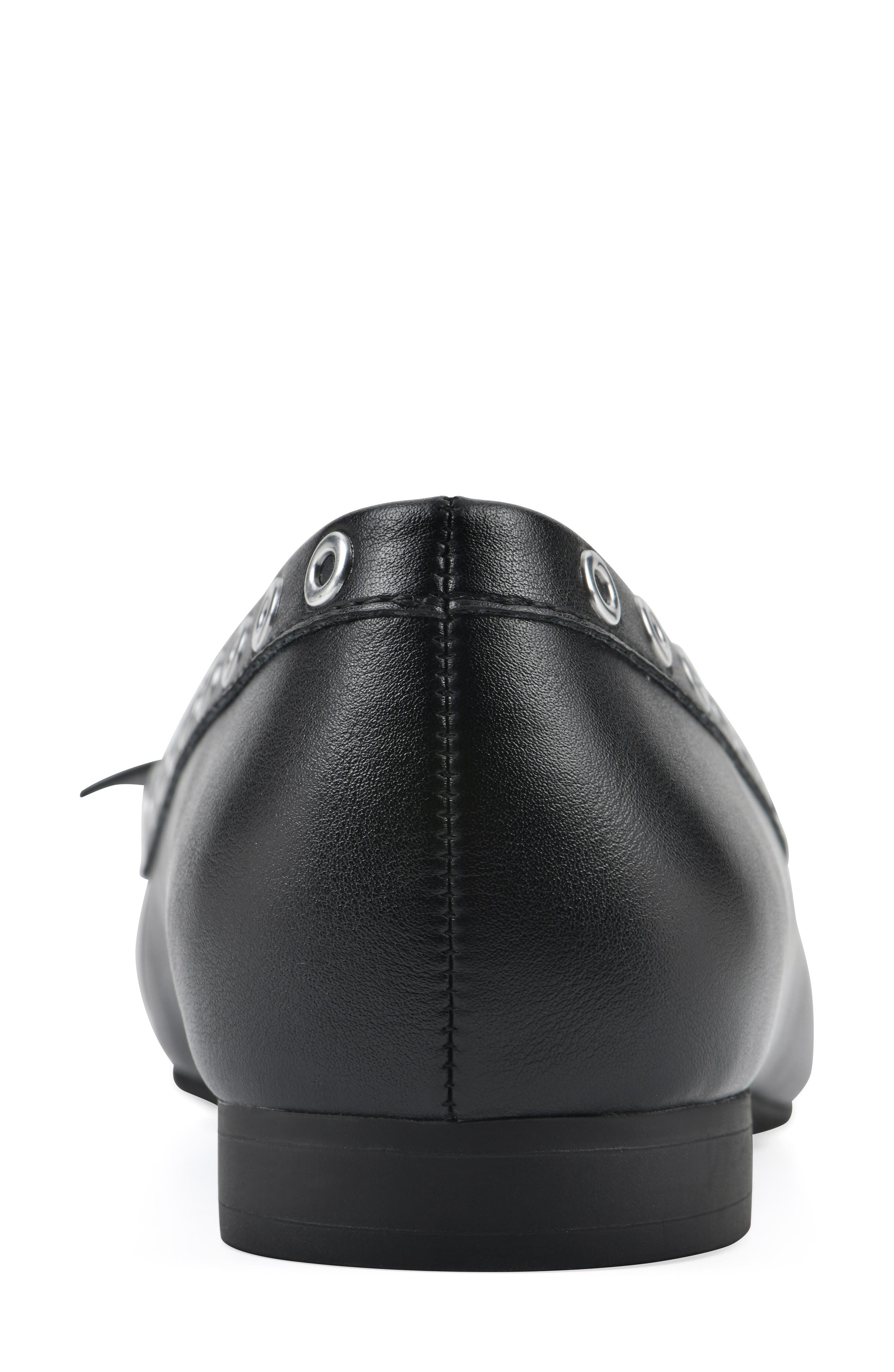 White Mountain Footwear Bodhi Ballet Flat, Alternate, color, Black/ Smooth