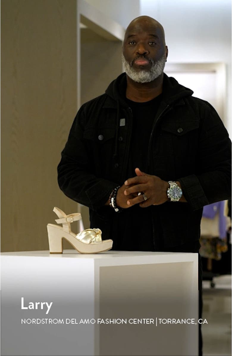 Lola Knotted Platform Sandal, sales video thumbnail