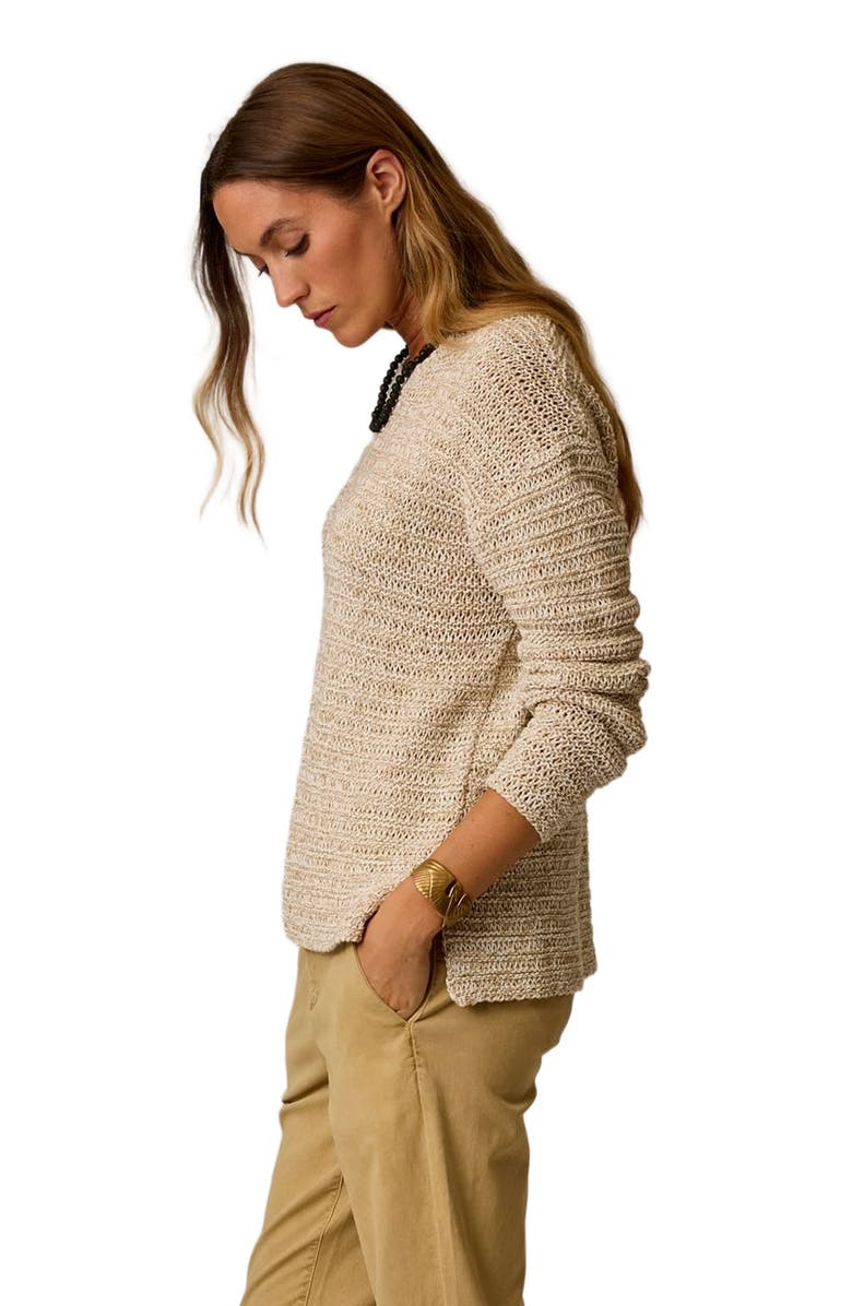 Carve Designs Clarissa Marled Sweater, Alternate, color, Sand