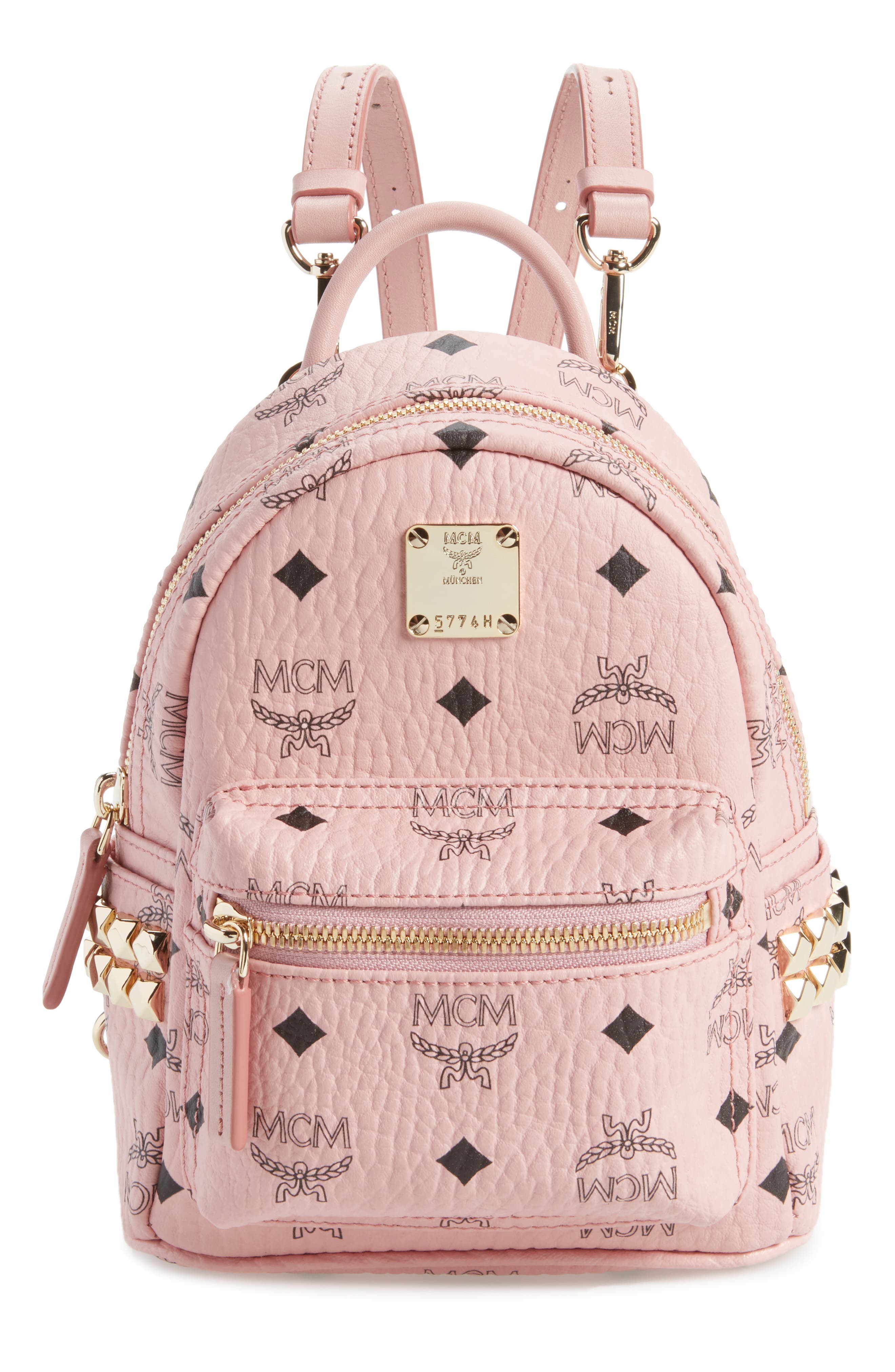 X-Mini Stark Side Stud Convertible Backpack, Main, color, SOFT PINK