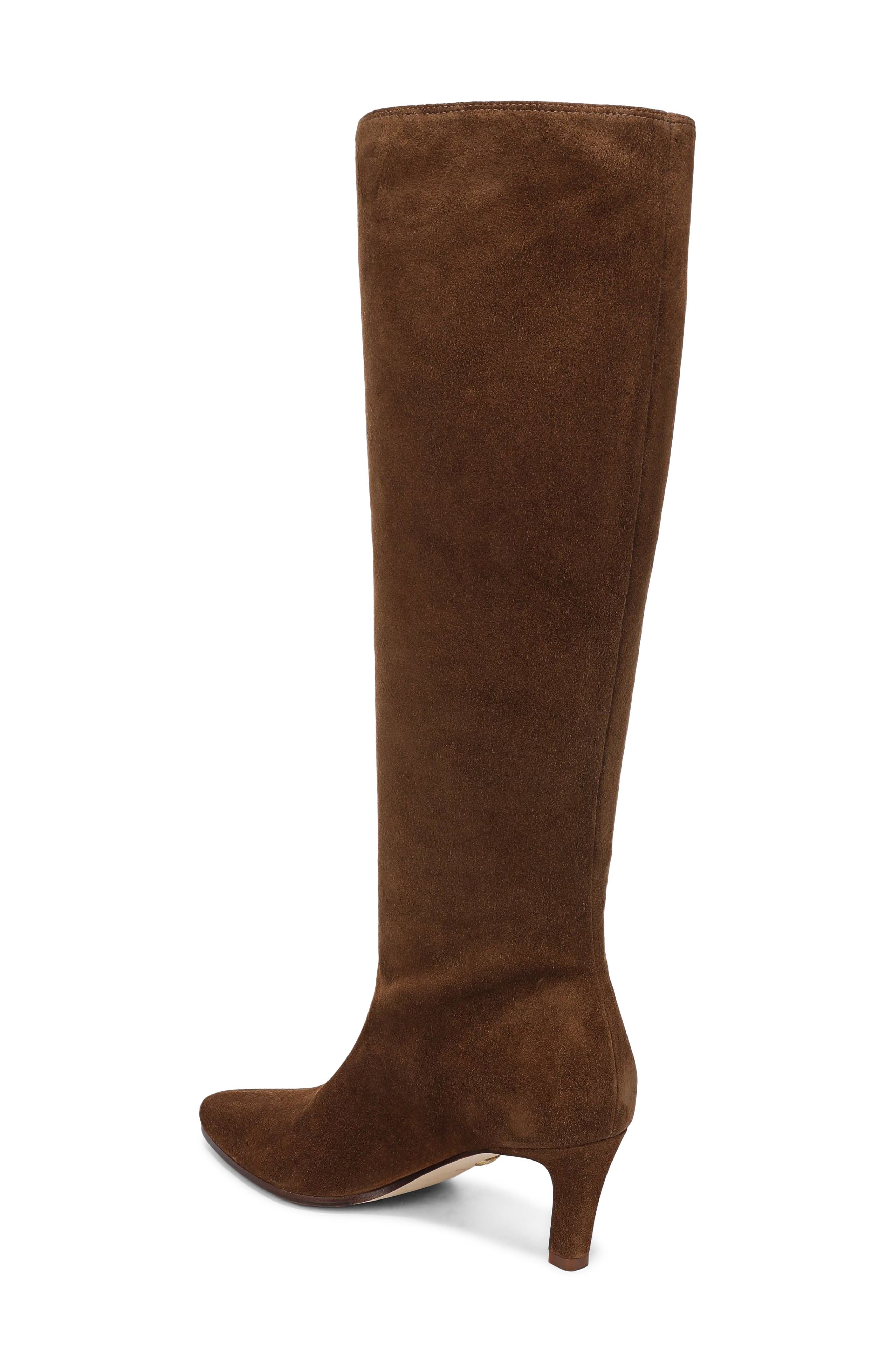 Aisla Knee High Boot, Alternate, color, CHESTNUT SUEDE