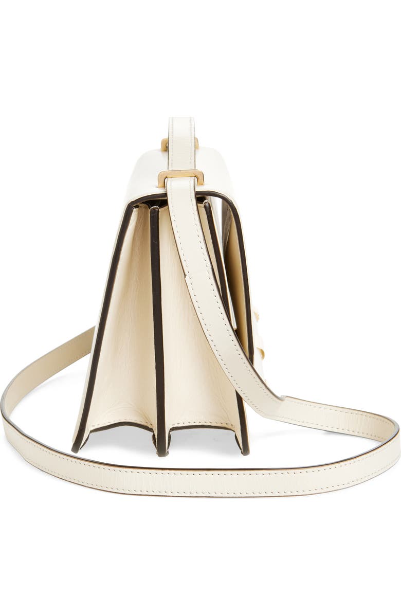 Victoria Beckham 202 Distressed Leather Shoulder Bag, Alternate, color, Ivory