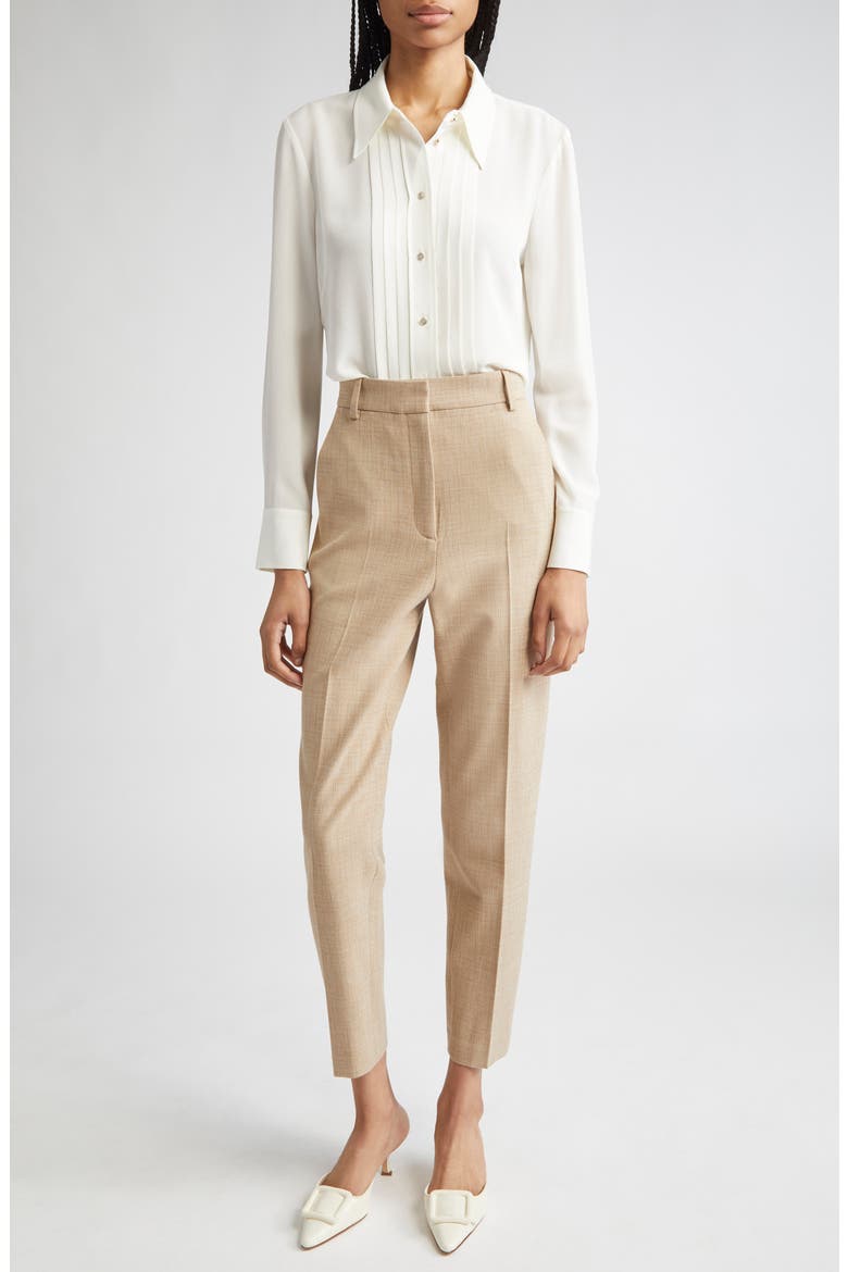 Heathered Stretch Suiting Ankle Pants, Alternate, color, AHGM ACORN/HAZE GRAY MULTI