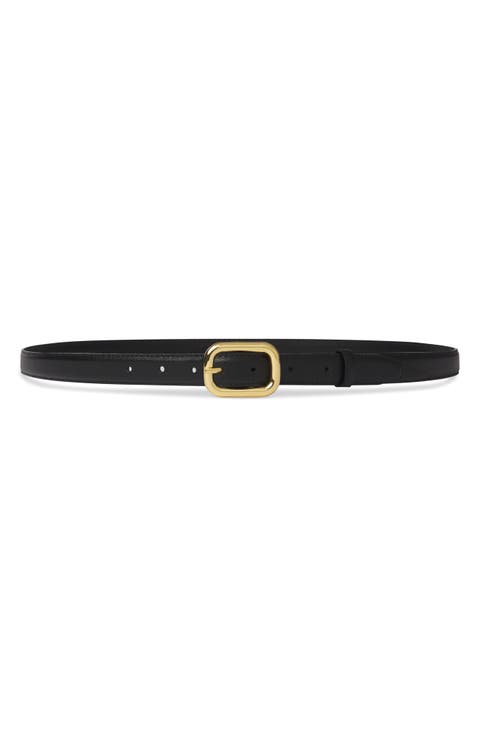 The Rounded Buckle Leather Belt