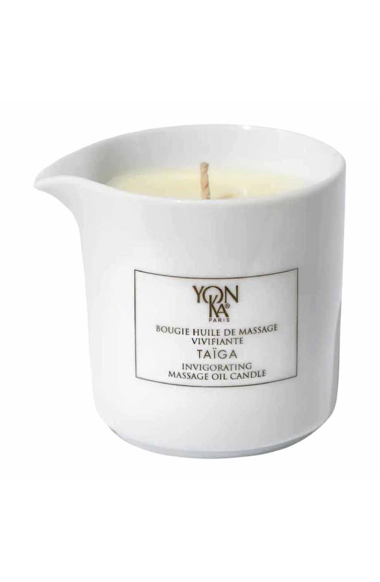 Yon-Ka Paris Taiga Massage Oil Candle for Aromatherapy 4.4oz, Main, color, NO COLOR