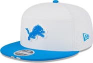 New Era Men's New Era  White/Blue Detroit Lions 2025 NFL Training Camp Split Panel 9FIFTY Snapback Hat