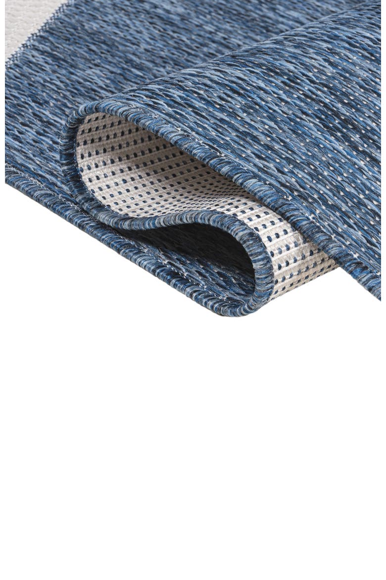 Lucian Modern Geometric Abstract Two-Tone Area Rug, Alternate, color, Navy/Cream