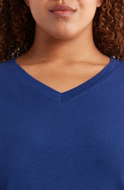 Eileen Fisher V-neck Organic Cotton T-shirt Dress