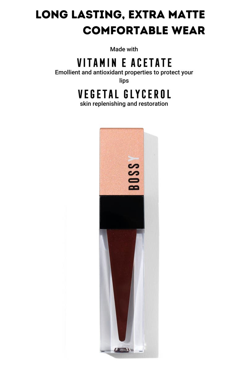 BOSSY COSMETICS Power Women Essentials Liquid Lipstick, Alternate, color, Hustle