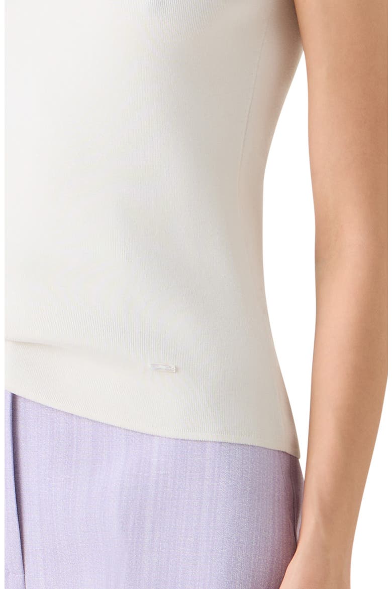 Sleeveless Silk Sweater, Alternate, color, ECRU