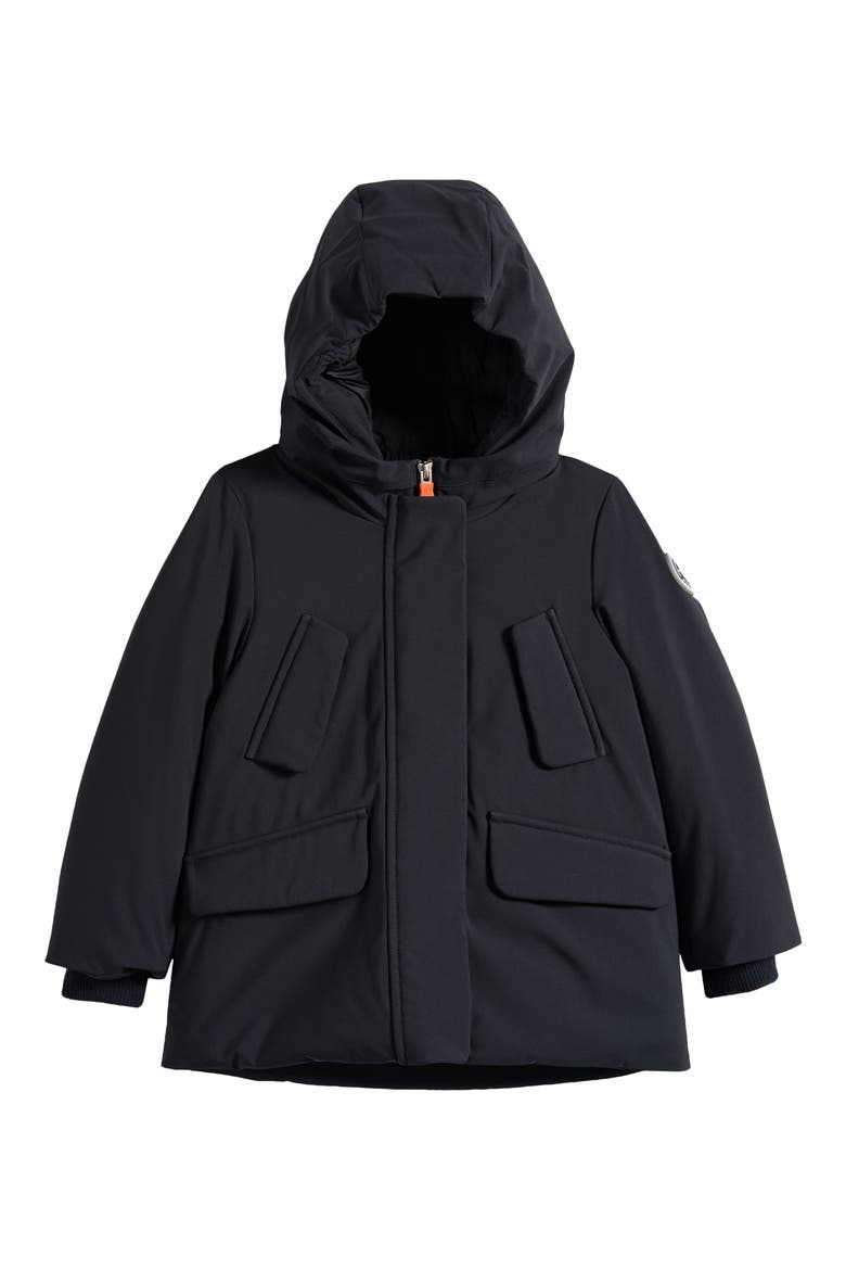 Kids' Ally Hooded Jacket, Main, color, BLACK
