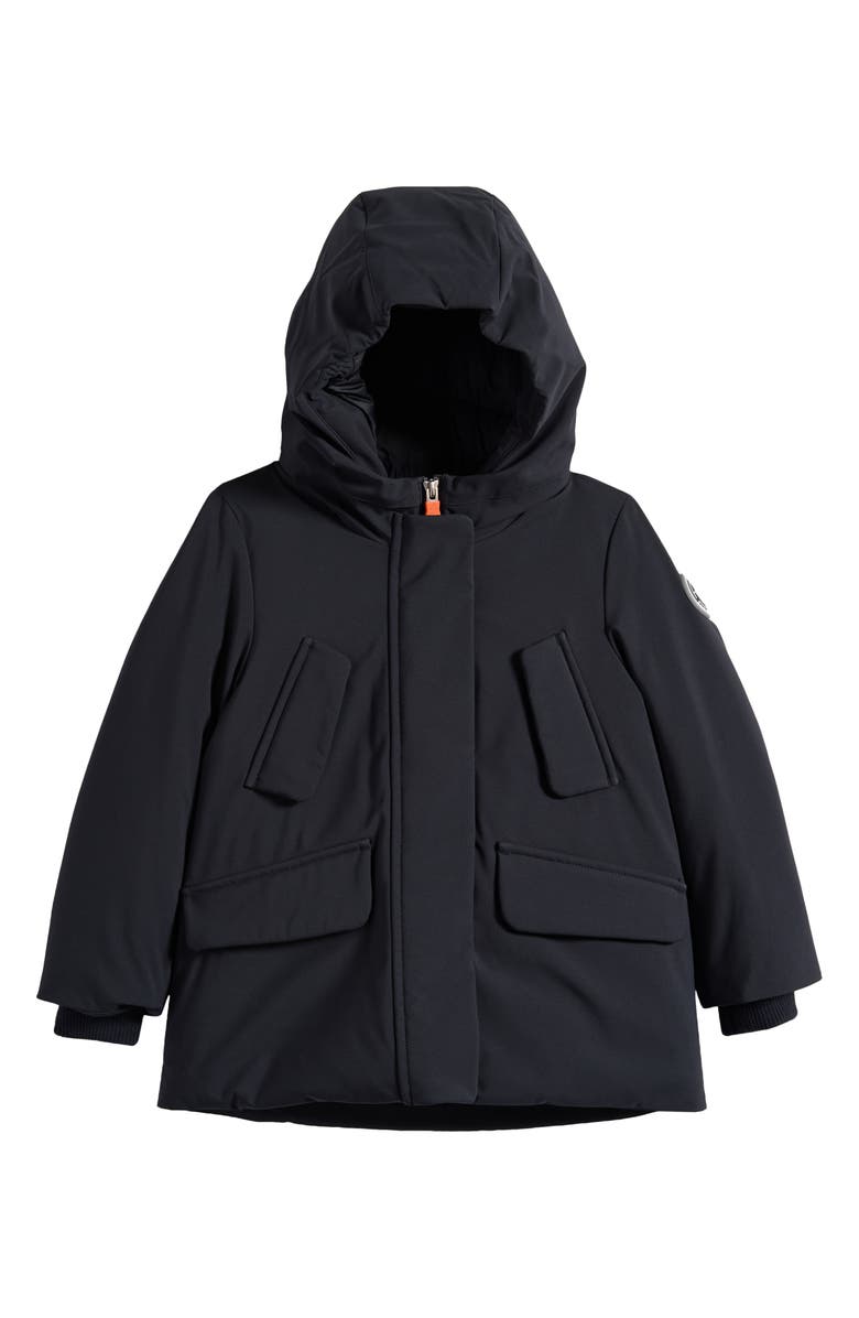 Save The Duck Kids' Ally Hooded Jacket, Main, color, Black