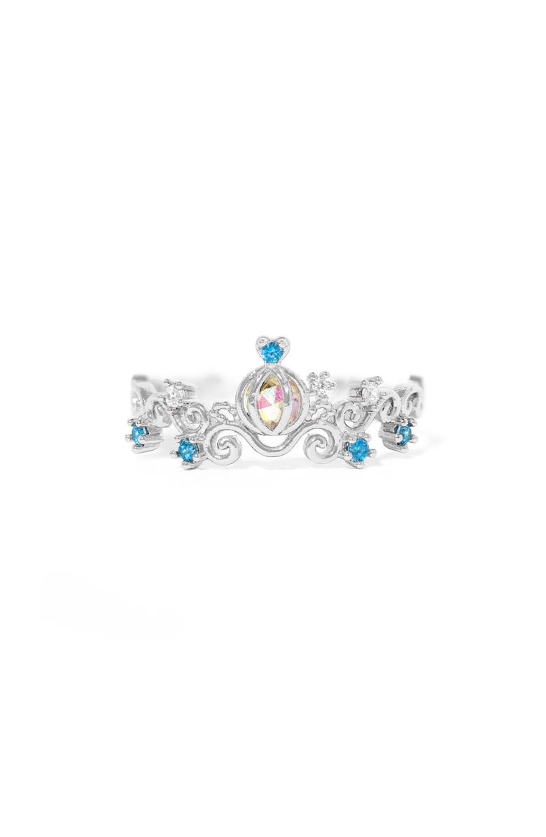 Girls Crew x Disney Cinderella Carriage Ring, Main, color, Silver