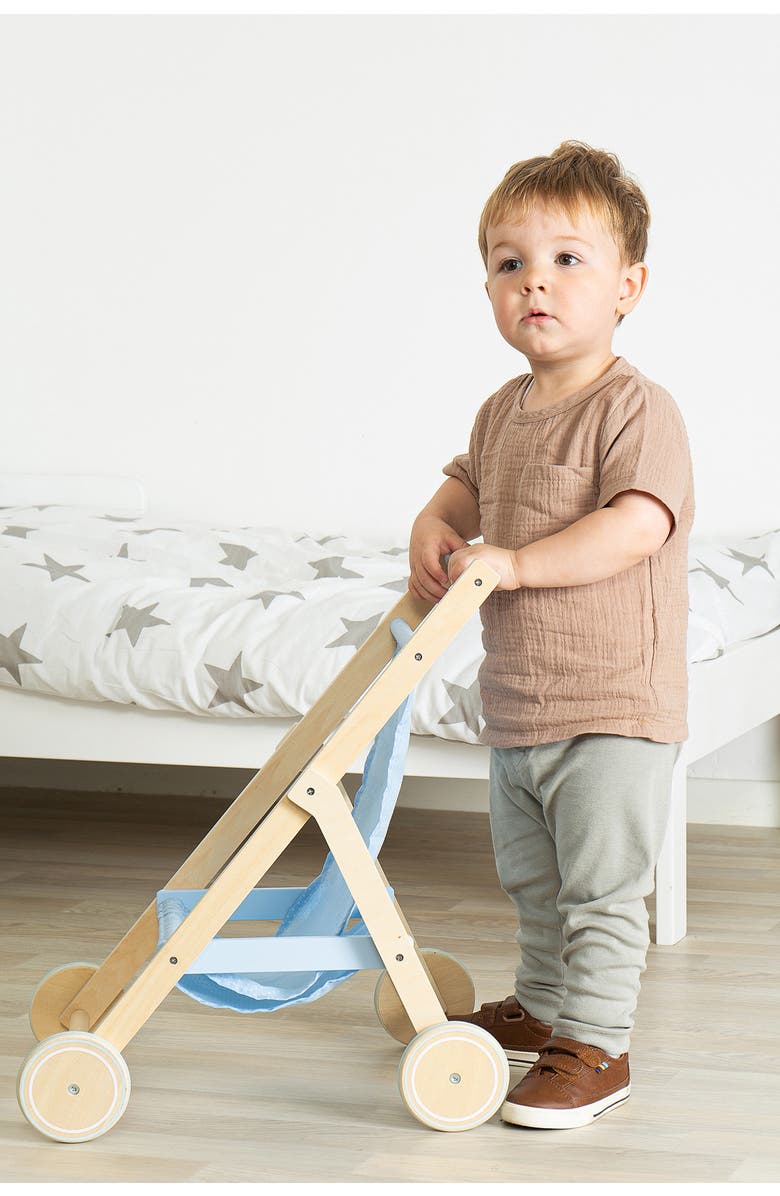 Tidlo Doll's Stroller, Alternate, color, Blue