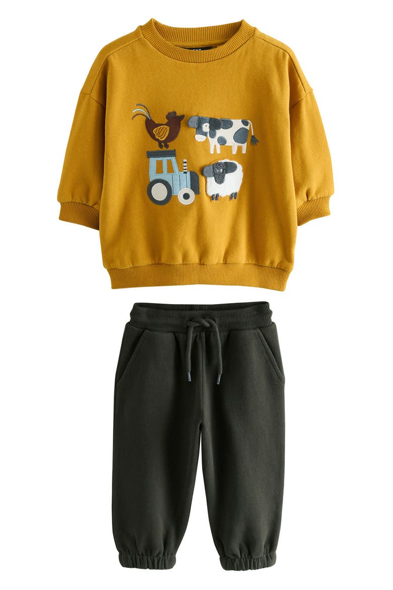 Kids' Farmyard Sweatshirt & Joggers Set, Main, color, YELLOW