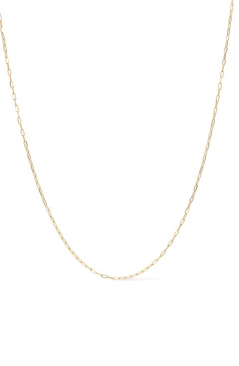Gold Paperclip Necklace