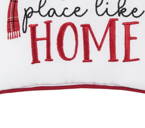 C & F Home C&f Home Snow Place Like Home Small Christmas Accent Pillow, 10" X 10" In Red